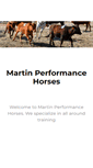 Mobile Screenshot of martinperformancehorses.com