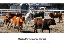 Tablet Screenshot of martinperformancehorses.com